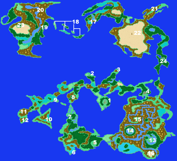 final fantasy playstation world map