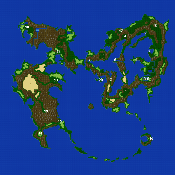 Final Fantasy V World Maps
