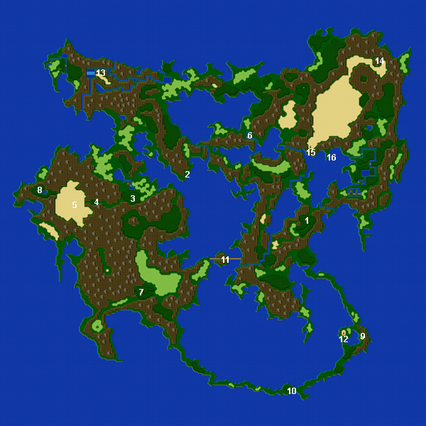 Final Fantasy 2 World Map