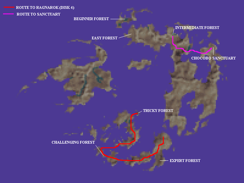 final fantasy viii chocobo sanctuary map