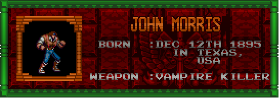 castlevania bloodlines character john morris