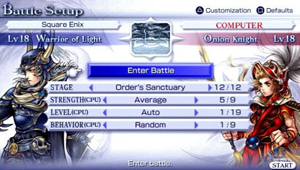 dissidia quick battle