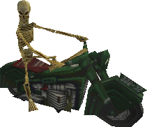 castlevania legends motorcycle skeleton