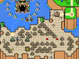 super mario world map Chocolate Island