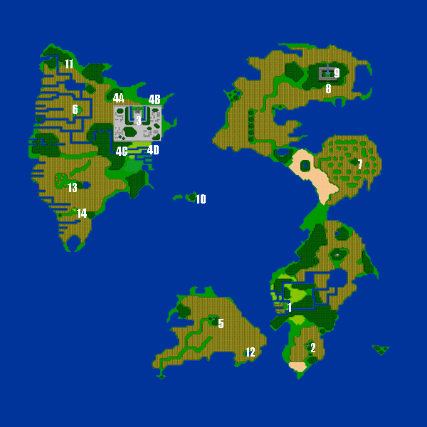 Final Fantasy Iii World Map