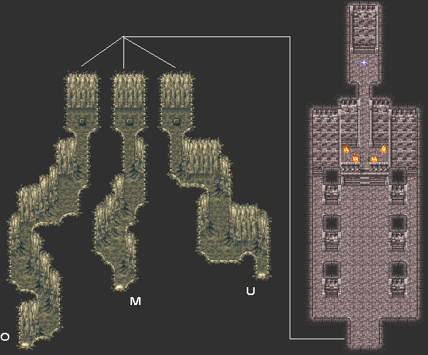 final fantasy vi advance dragon's den map