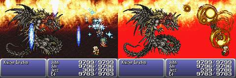 final fantasy vi advance boss kaiser dragon