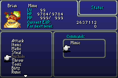 final fantasy vi advance gogo skill menu