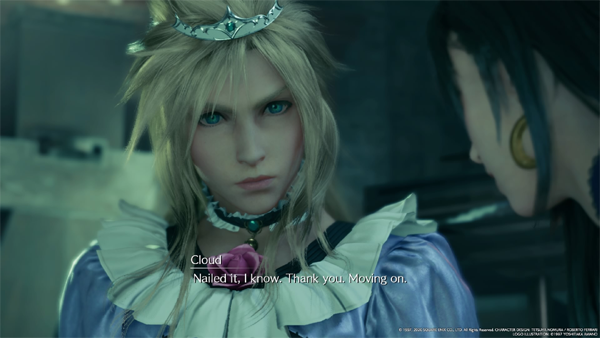 final fantasy vii remake nailed it. thank you. moving on.