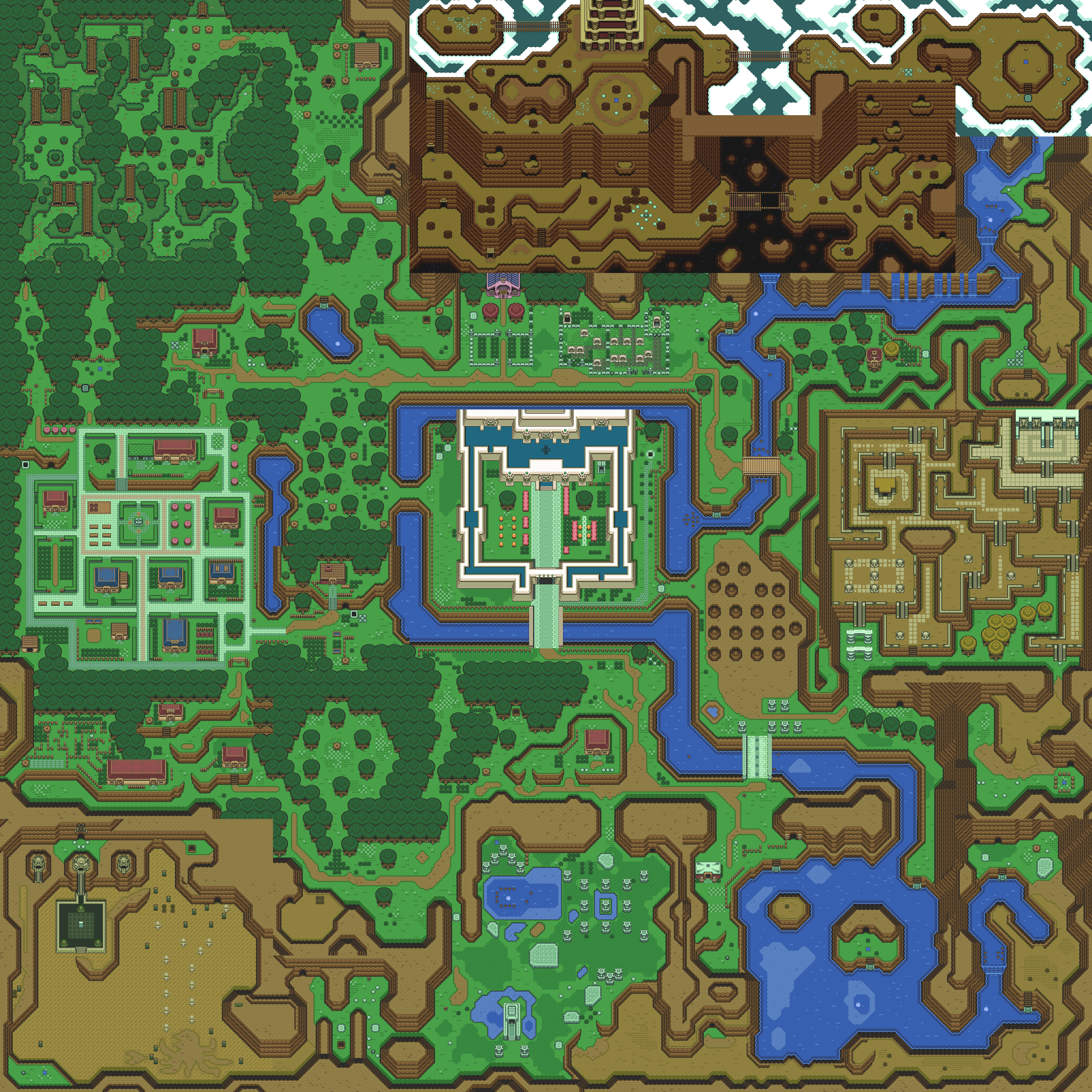 The Legend of Zelda: A Link to the Past - All Warp Tiles 